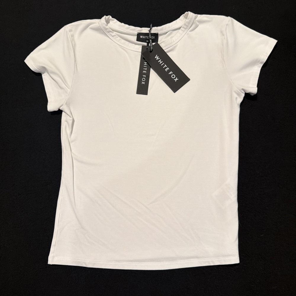 White Fox Too Blessed Tee Women's Size Medium